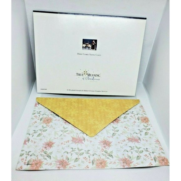 Rare True Meaning Of Christmas Here Comes Santa Claus Christmas Card - Picture 4 of 12